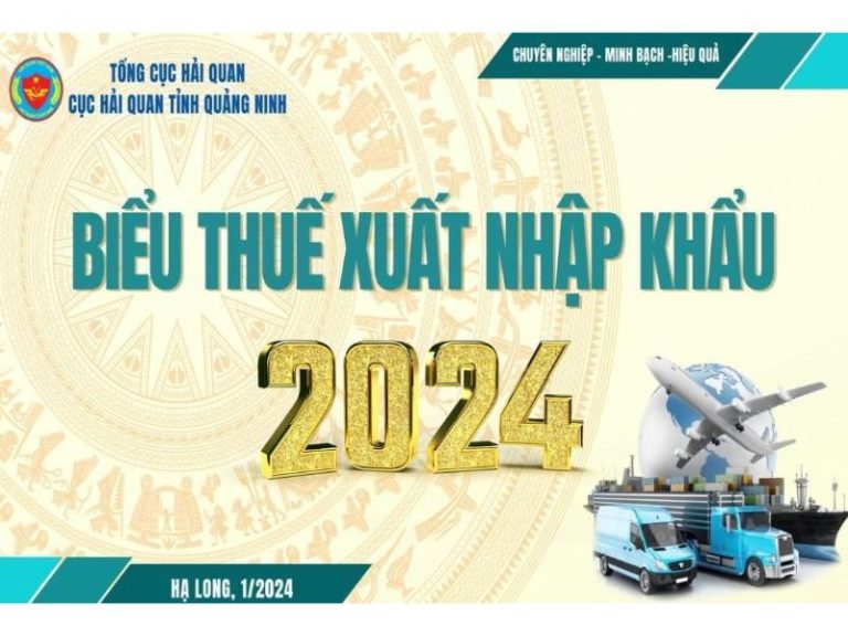 Biểu thuế xuất nhập khẩu 2024